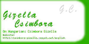 gizella csimbora business card